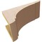 Ekena Millwork 6"W x 12"D x 6"H Wide Olympic Rough Cedar Woodgrain TimberThane Corbel, Primed Tan CORUR06X12X06OLYRCPR - alternate 4